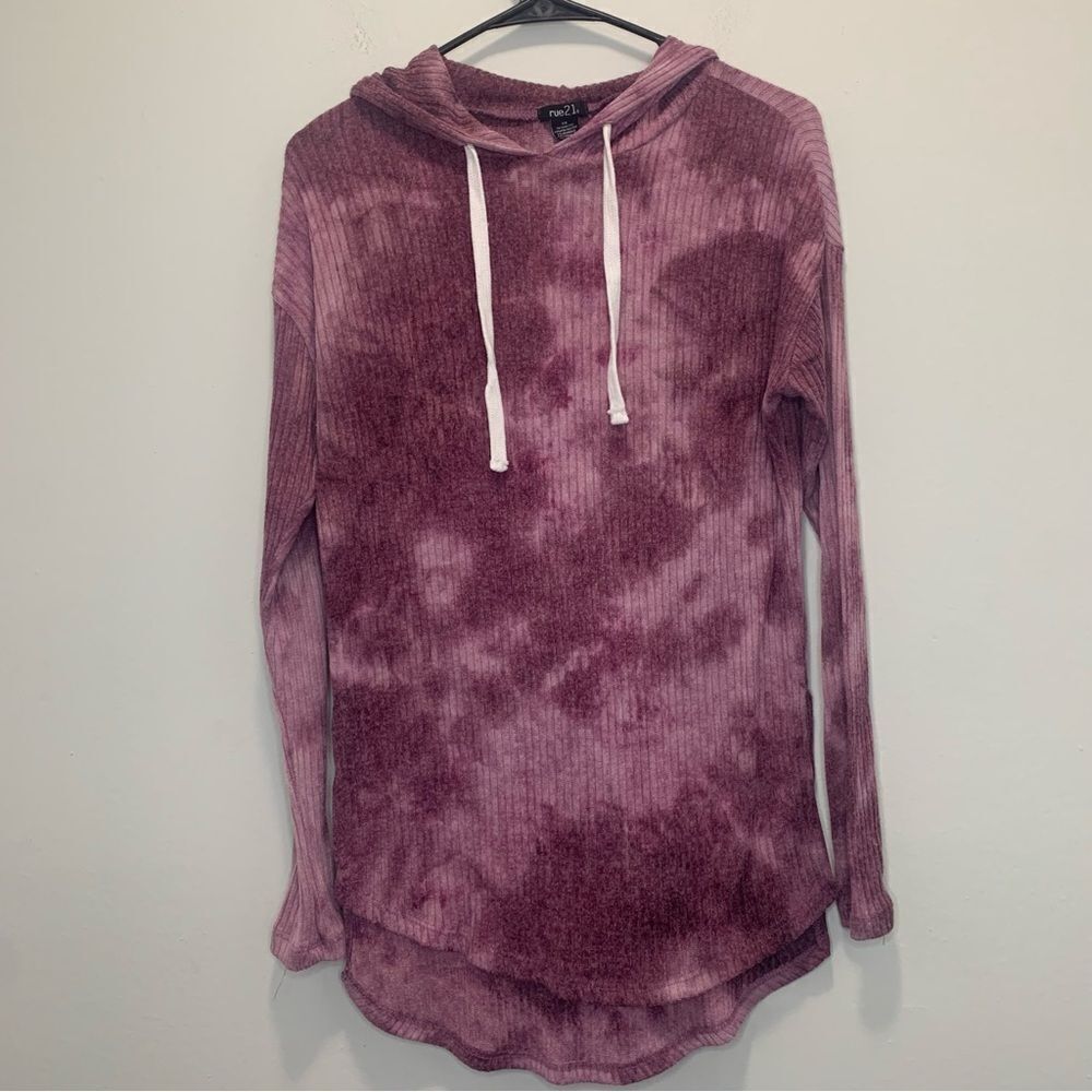 Rue21 Purple Tie Dye Long Sweater Size XS